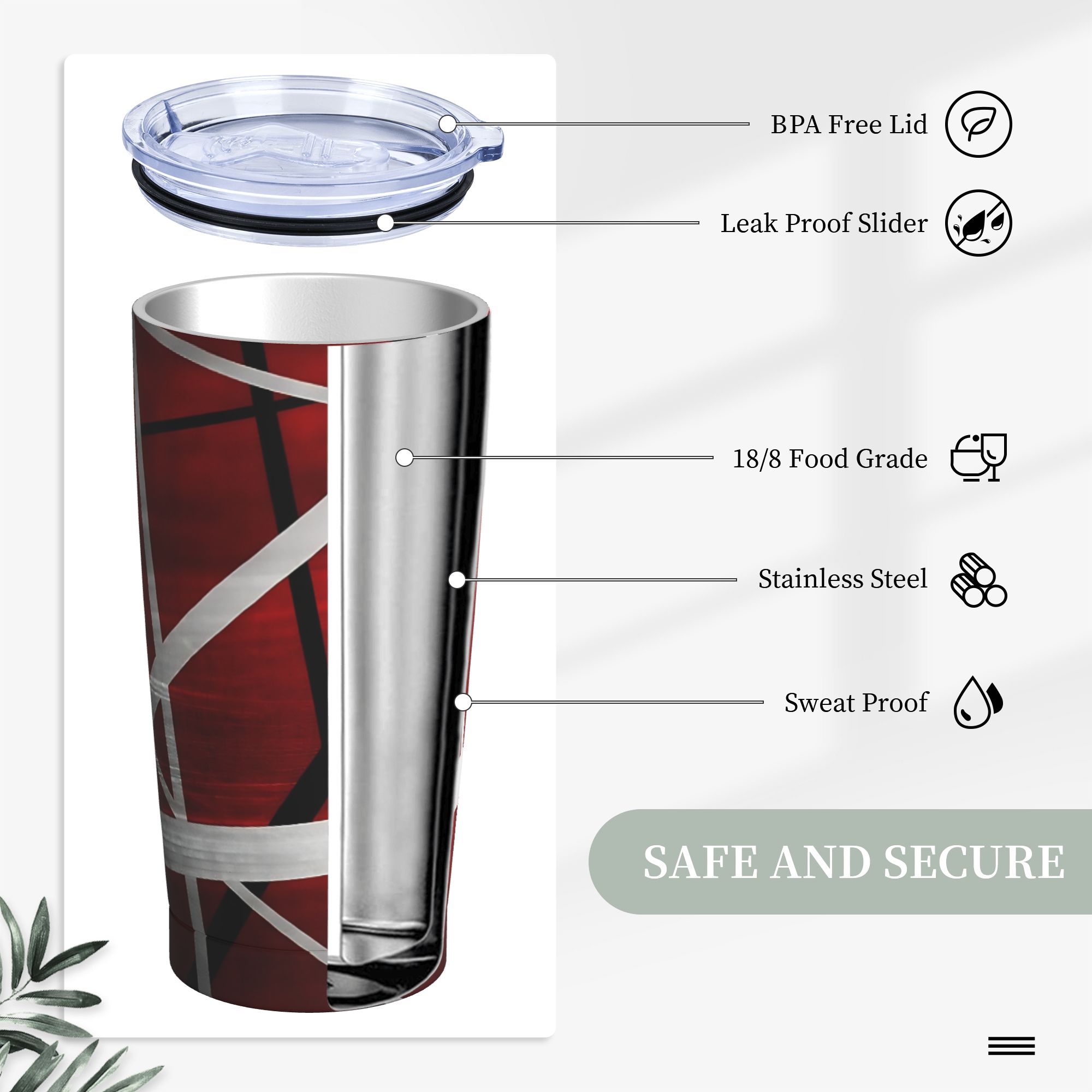 Gobelet isotherme sous vide V- - Tumbler 20Oz White avis et prix