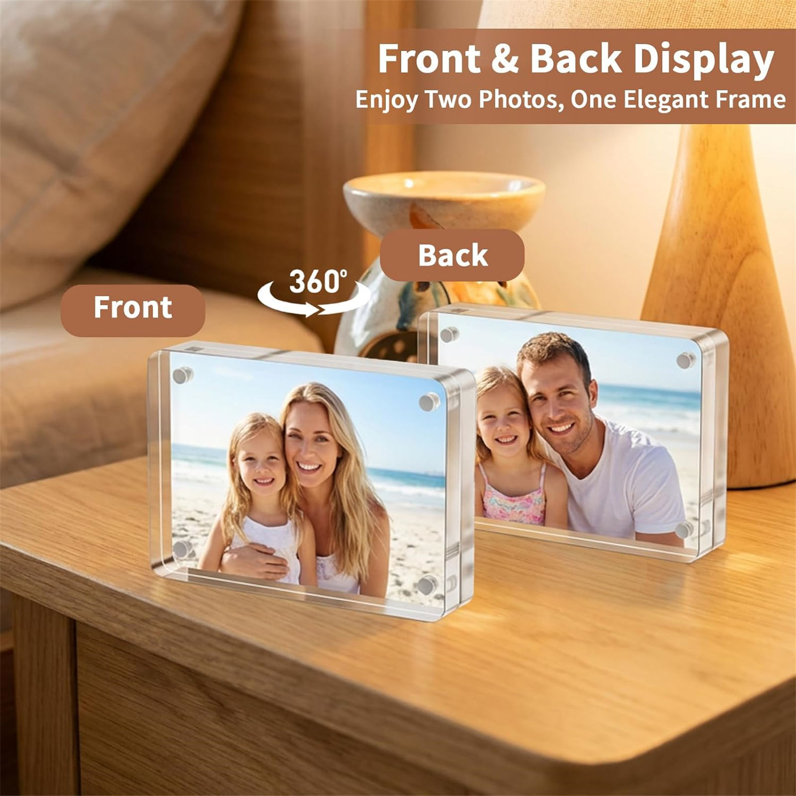 Cadre photo magnétique en acry - Photo Acrylic Block avis et prix