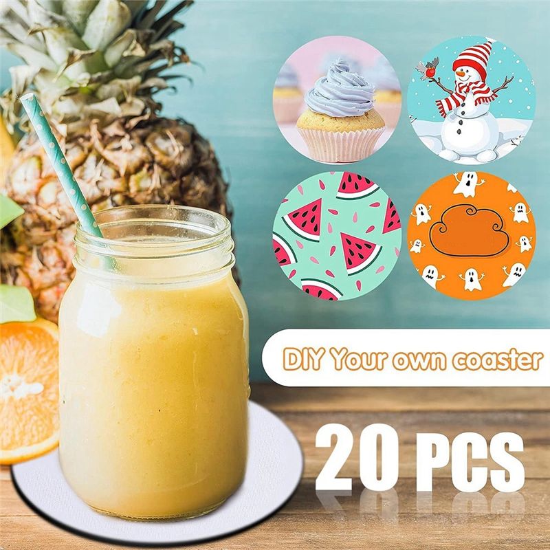 Sous-verres vierges pour subli - Coaster Sublimation Blank avis et prix