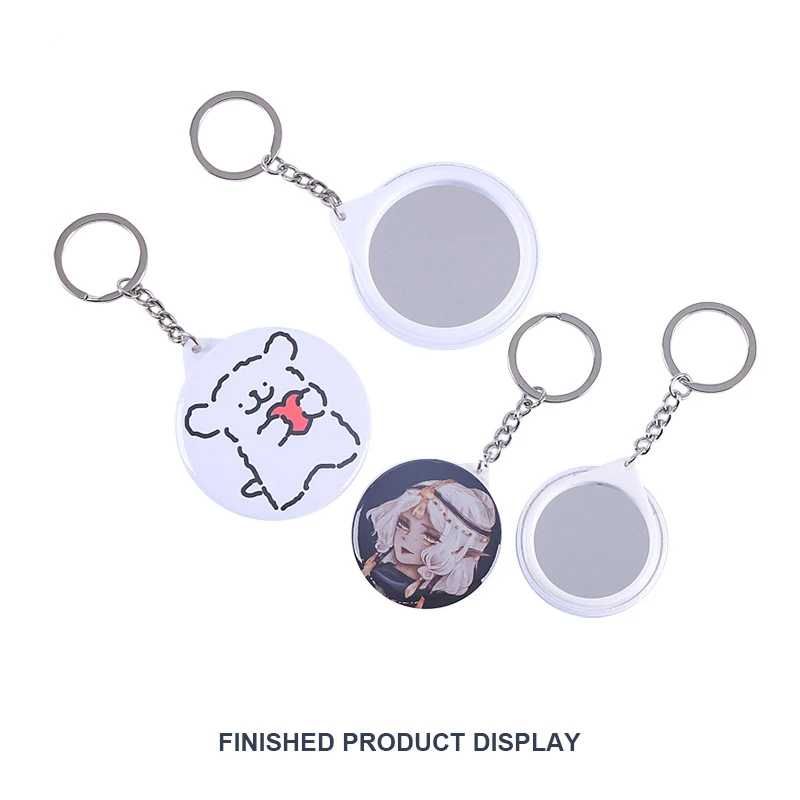Nouveau 100 pièces porte-clés  - Button Badge Blank avis et prix