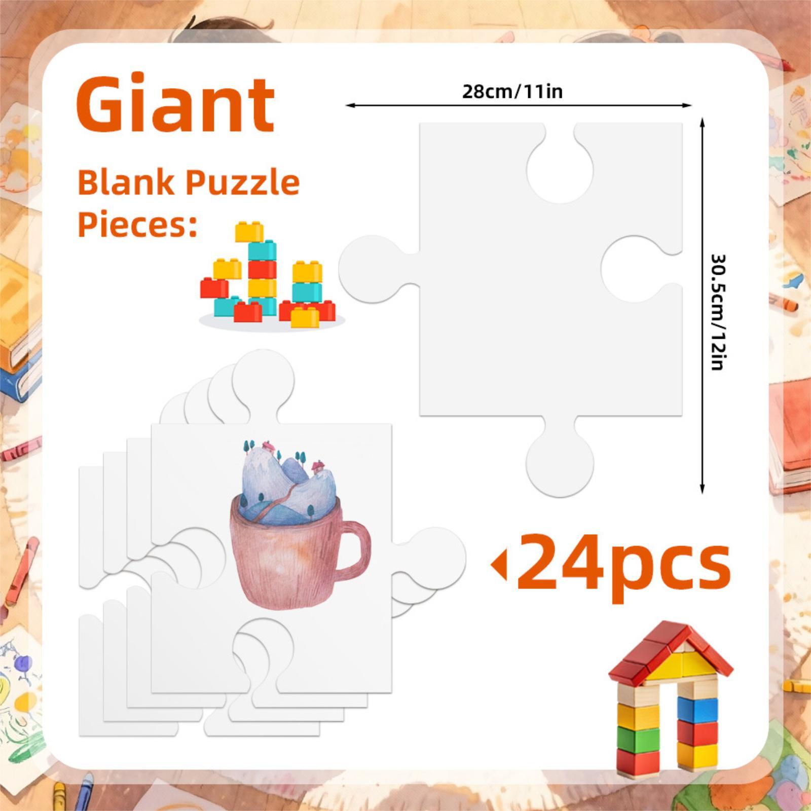 24 puzzles vierges en carton b - Puzzle Blank White avis et prix
