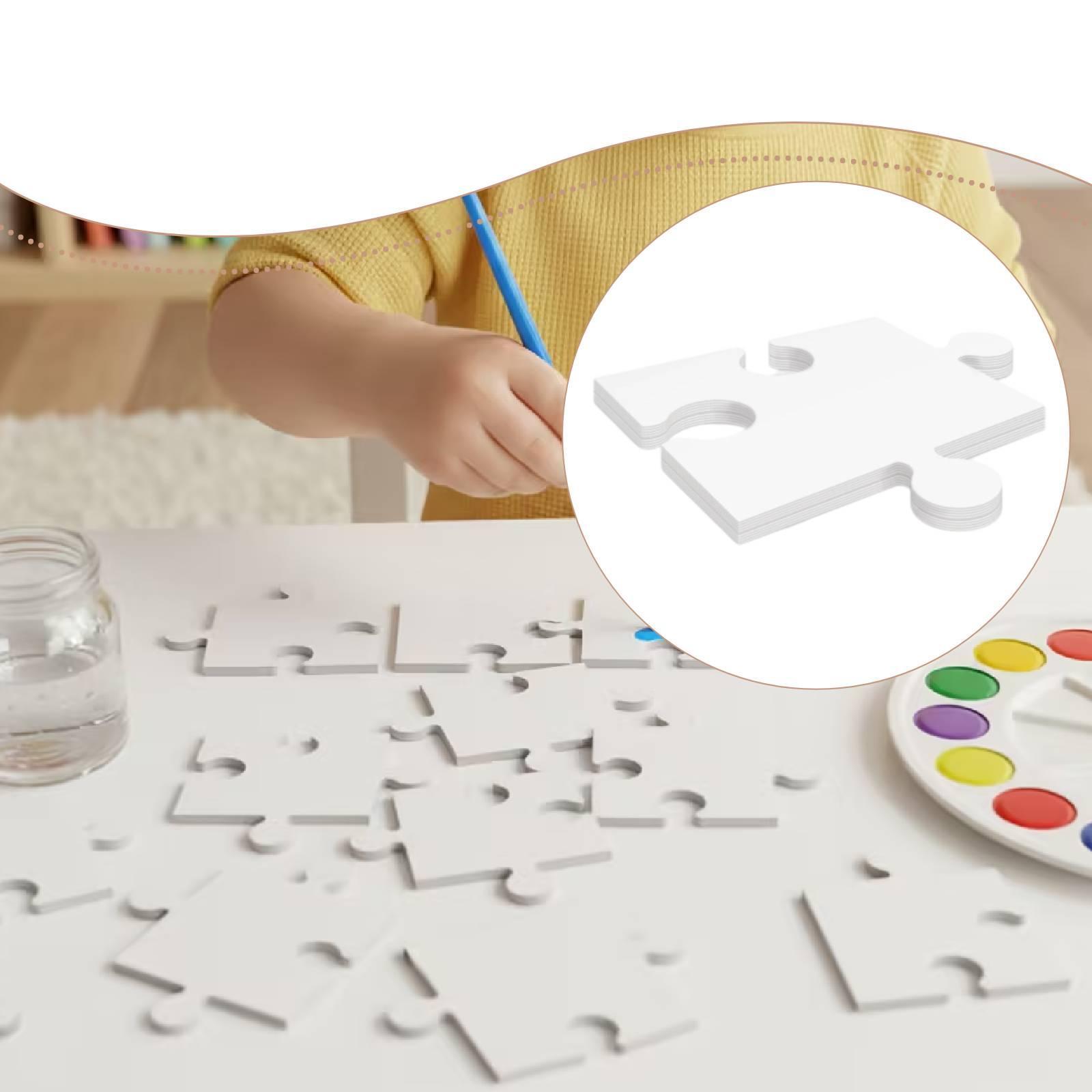 24 puzzles vierges en carton b - Puzzle Blank White avis et prix