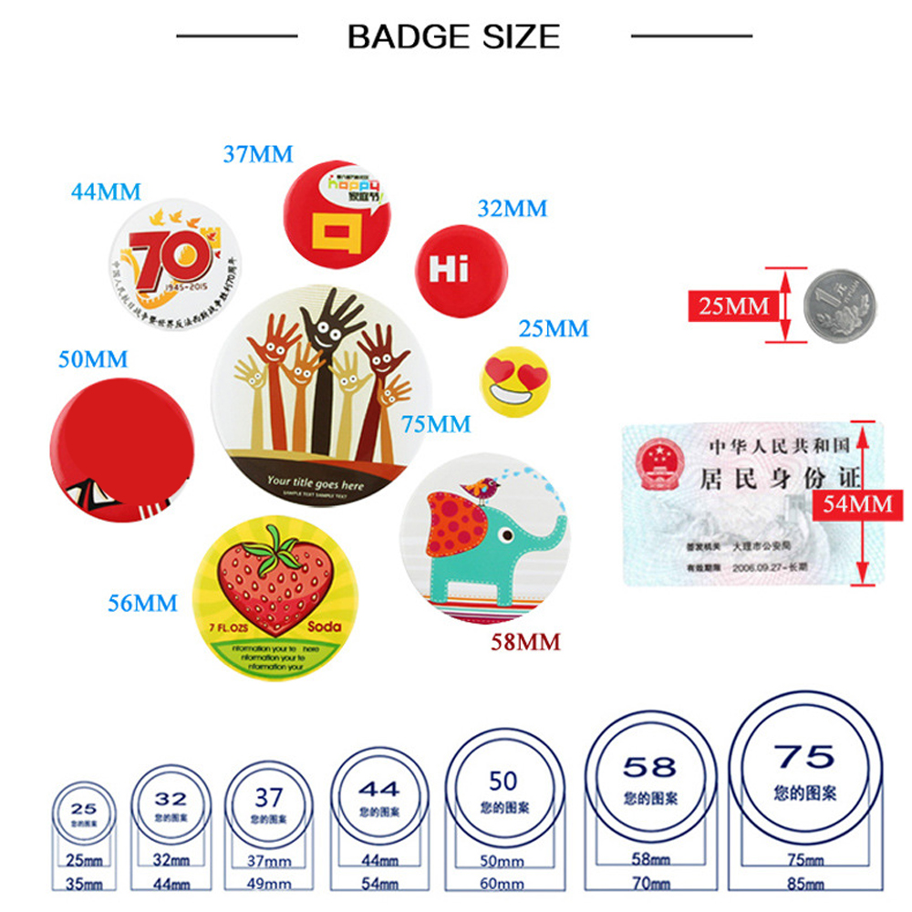Danemark ge vierge en plastiqu - Button Badge Blank avis et prix
