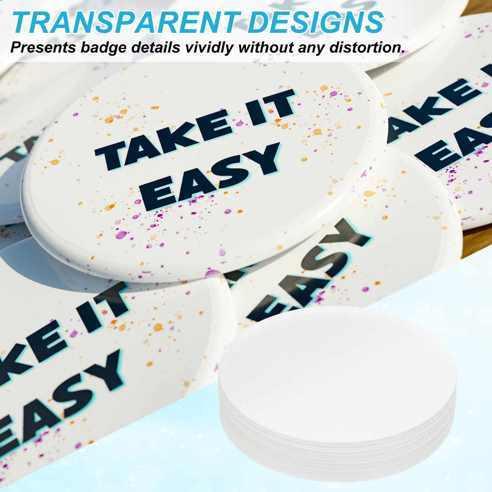 Film de protection pour badges - Button Badge Blank avis et prix