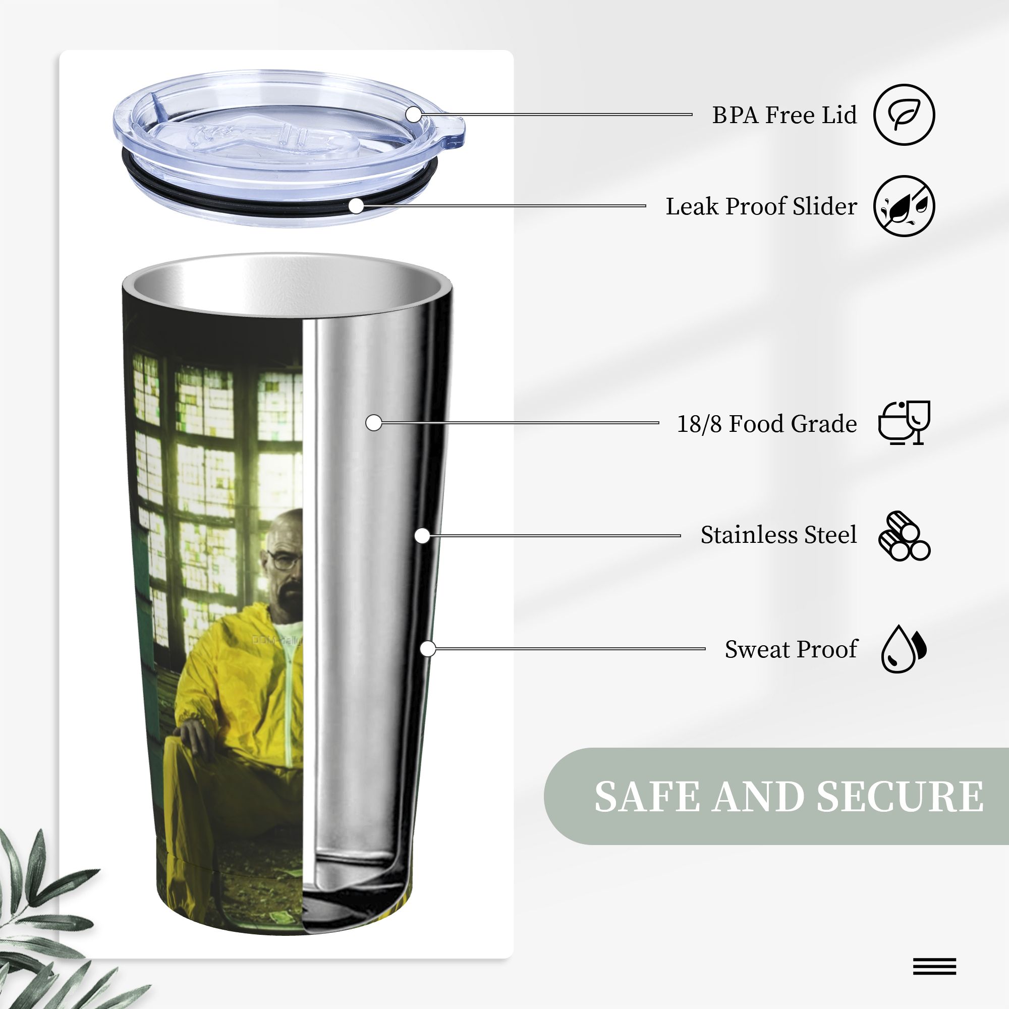 Gobelet isotherme Breaking Bad - Tumbler 20Oz White avis et prix