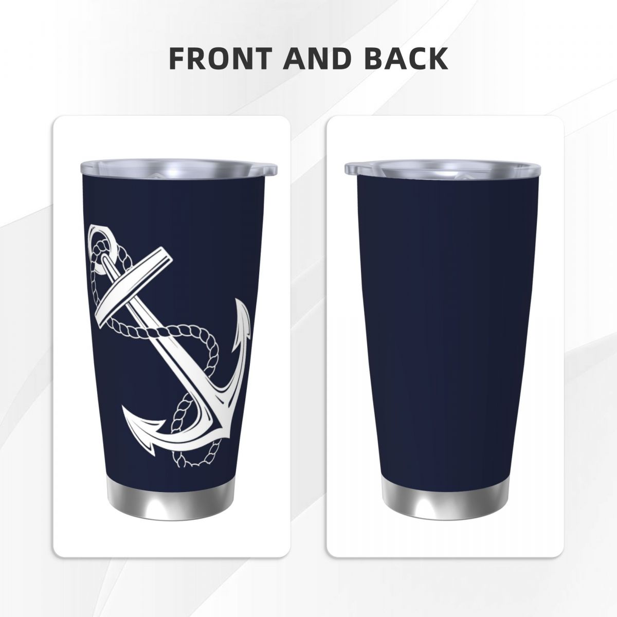 Anchor nautique blanc et marin - Tumbler 20Oz White avis et prix