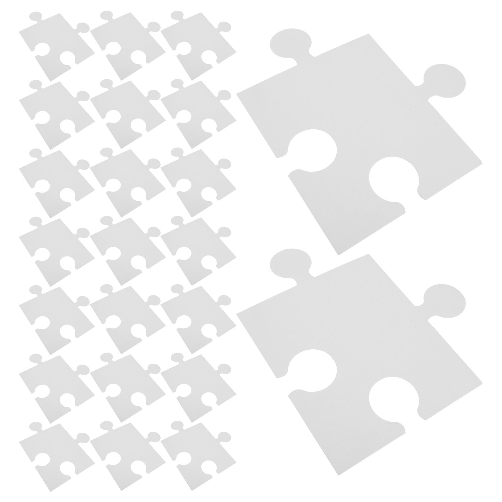 60 pièces de puzzle en papier  - Puzzle Blank White avis et prix